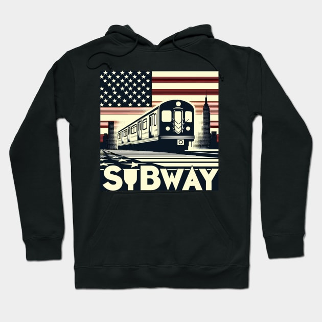 Subway Hoodie by Vehicles-Art